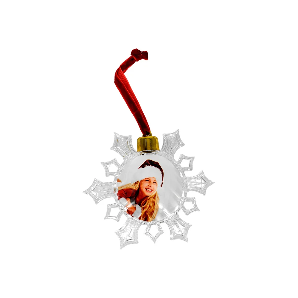 Portarretrato colgante chico con diseño de copo, esfera o corazón navideño, 10cm / merry christmas / zsd-q126 / zsd-q123