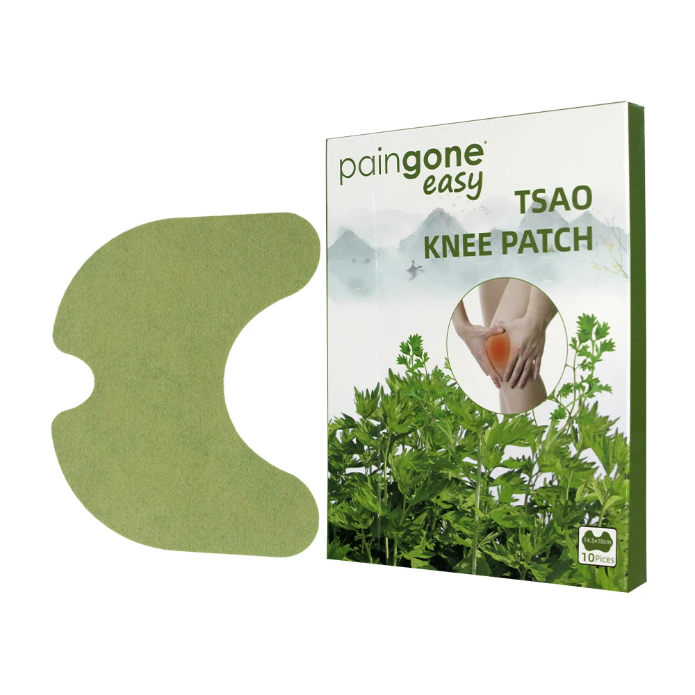 Paquete con 10 parches analgésicos a base de hierbas para aliviar el dolor de rodillas / tsao knee patch / zt-3066