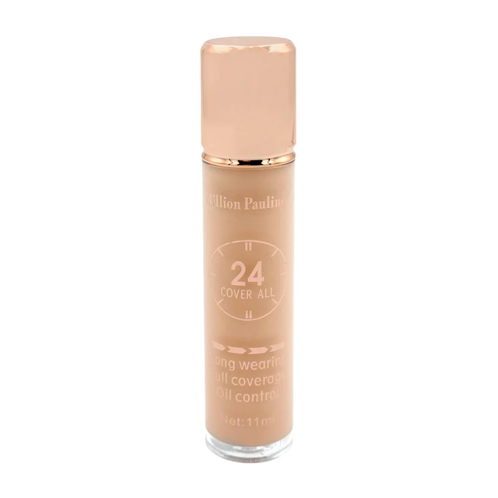 1pza corrector líquido facial million pauline de larga duración con aplicador, 11ml / 24 cover all / zx-4121 / m19-70