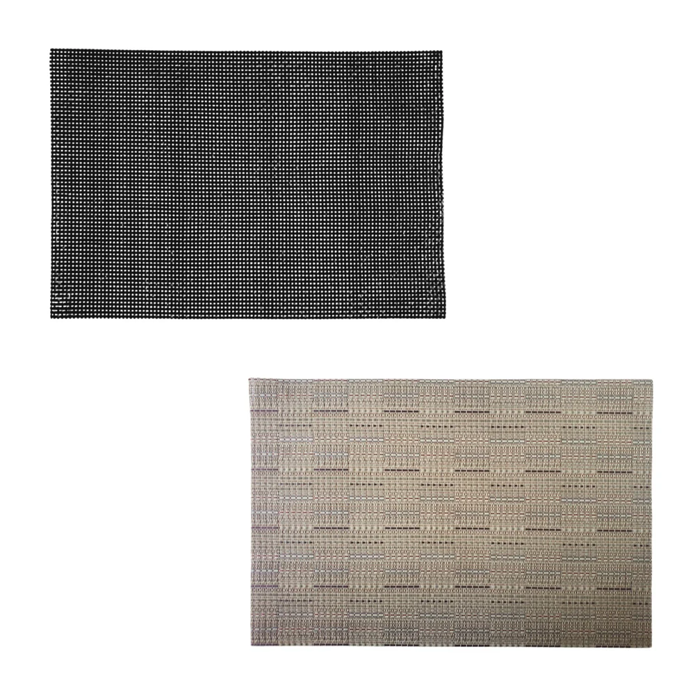 1pza Mantel individual para mesa con diseño tipo tejido 30x45cm, variedad de colores / zxq02509