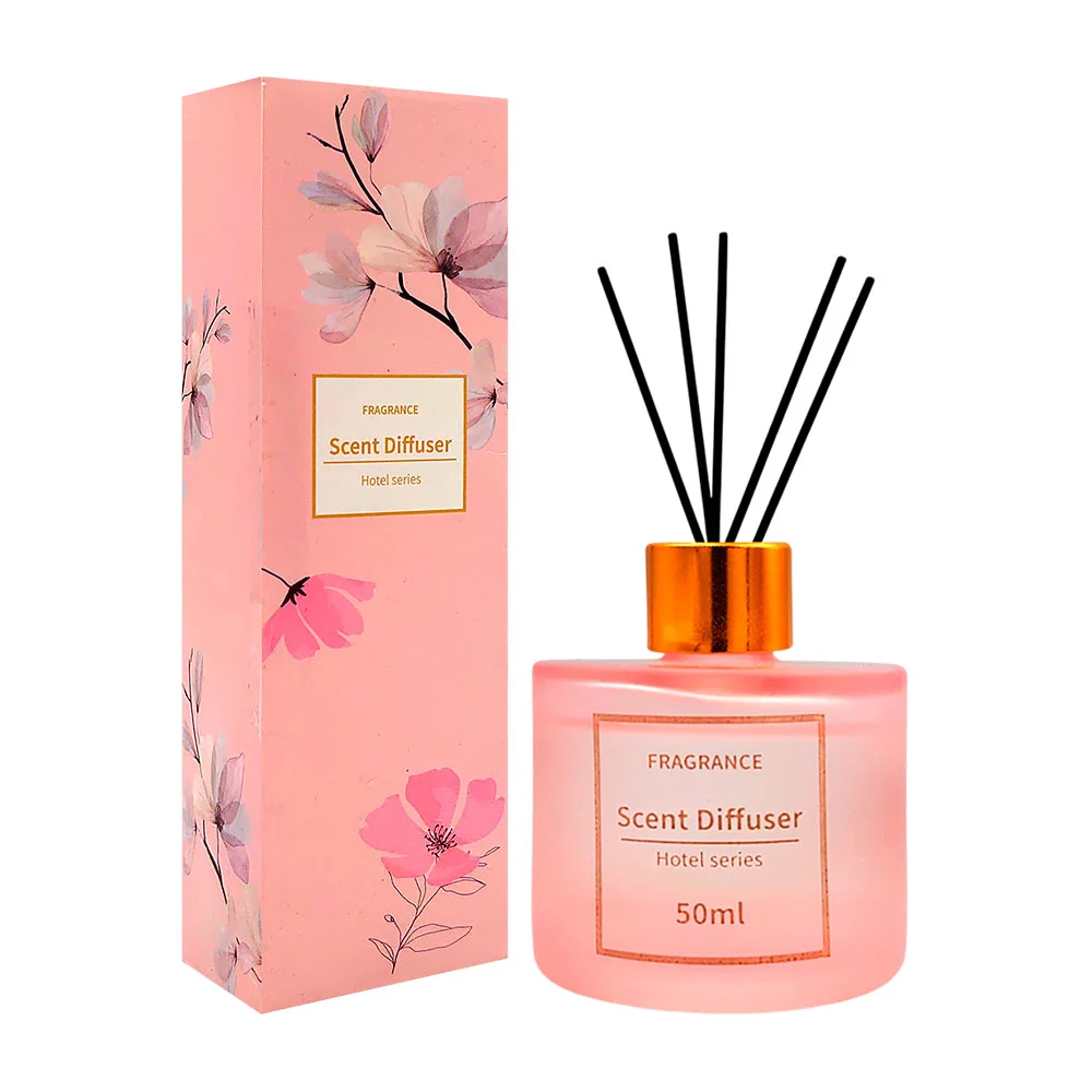 Aromatizante - difusor en frasco con fragancia de 50ml y 5 varillas negras, variedad de aromas / zxq03722 / fragance / scent diffuser / hotel series
