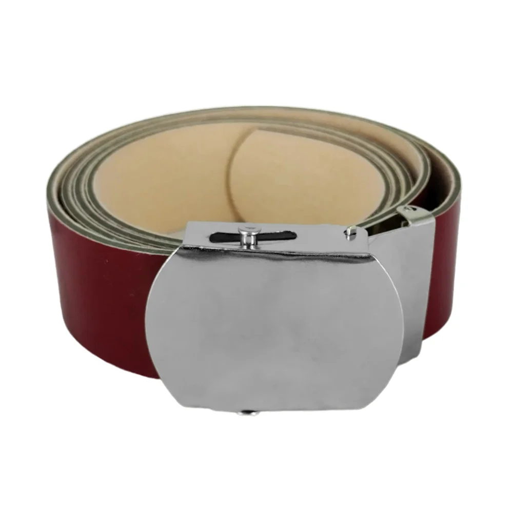Cinturón / fajo de hule para caballero de color rojo con hebilla metálica lisa, variedad de tallas / zy-belt26