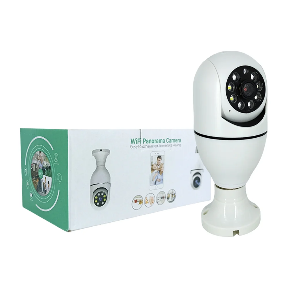 Cámara panorámica wifi de seguridad con rotación de 360°, audio y visión nocturna / zy-bk27