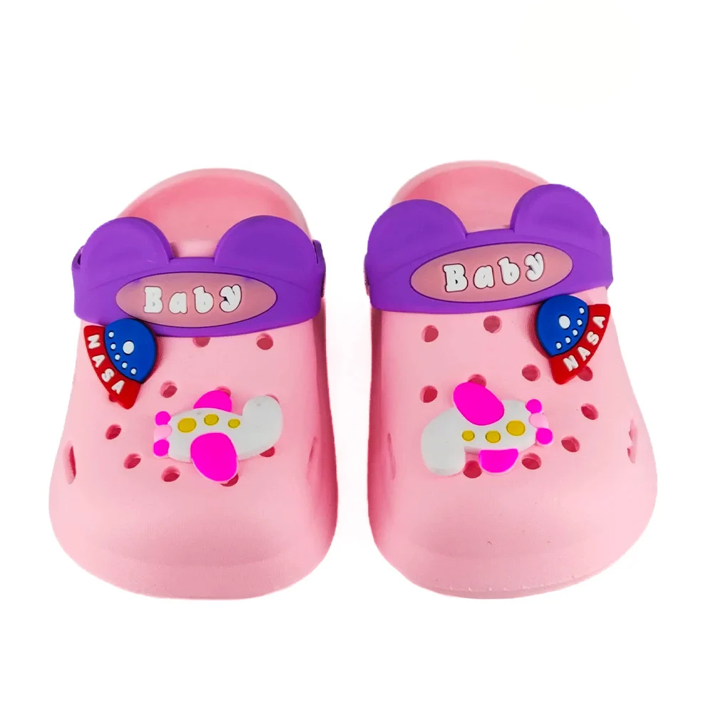 Par de sandalias crocs infantiles baby con diseño de aviones y naves espaciales, variedad de colores / zy-ettx39