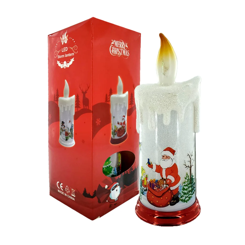 Lámpara navideña decorativa en forma de vela / zy-hj129