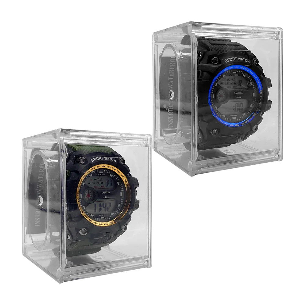 Reloj de mano deportivo circular para hombre, variedad de colores / lashida / l-225 / zy-l225