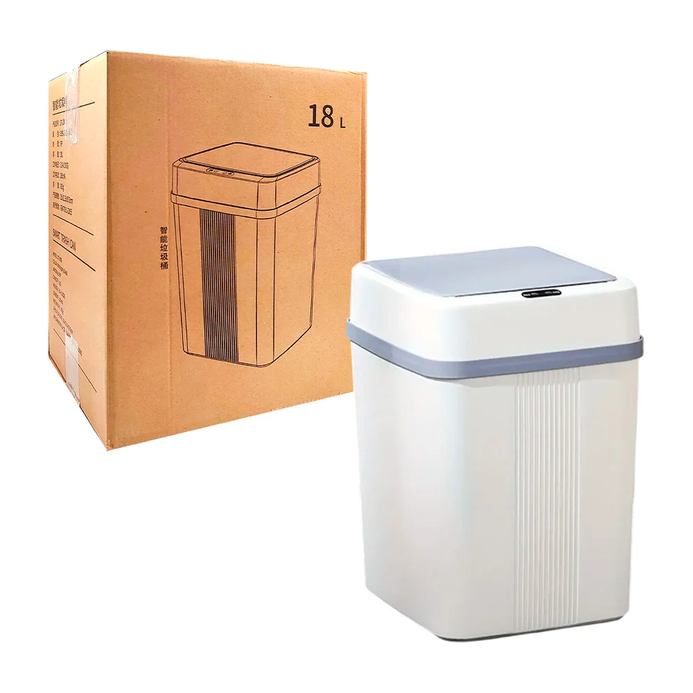 Cubo bote de basura automático inteligente con capacidad de 18L, variedad de colores / lt-1005