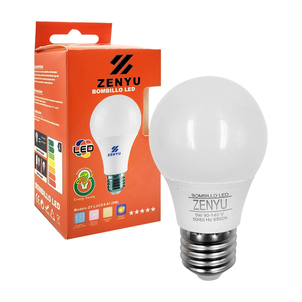 Foco pequeño bombillo led zenyu ahorrador de 5w / zy-luces a1 (5w)