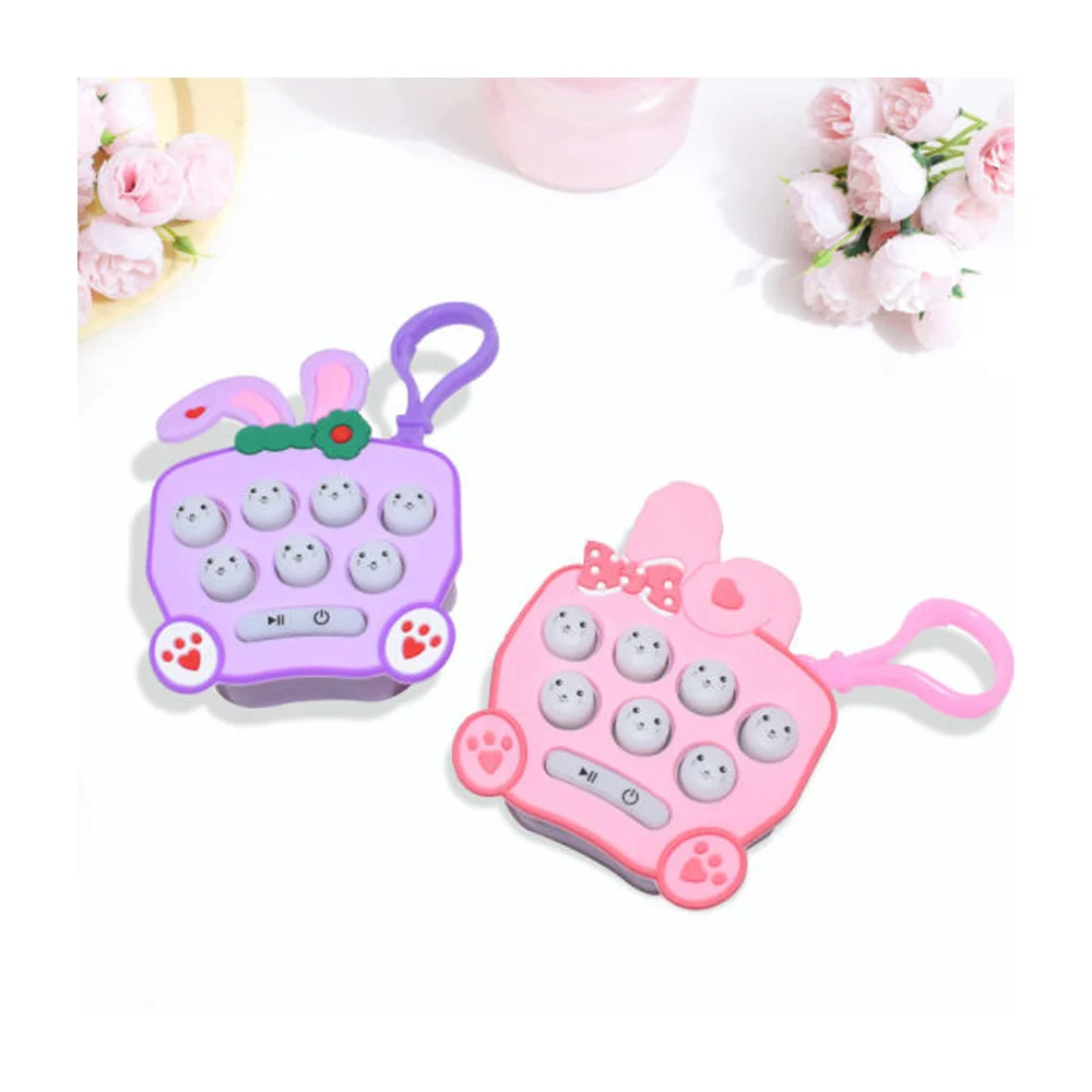Mini juguete sensorial llavero pop it electrónico de pilas con luz y sonido, variedad de diseños y personajes / lu6629