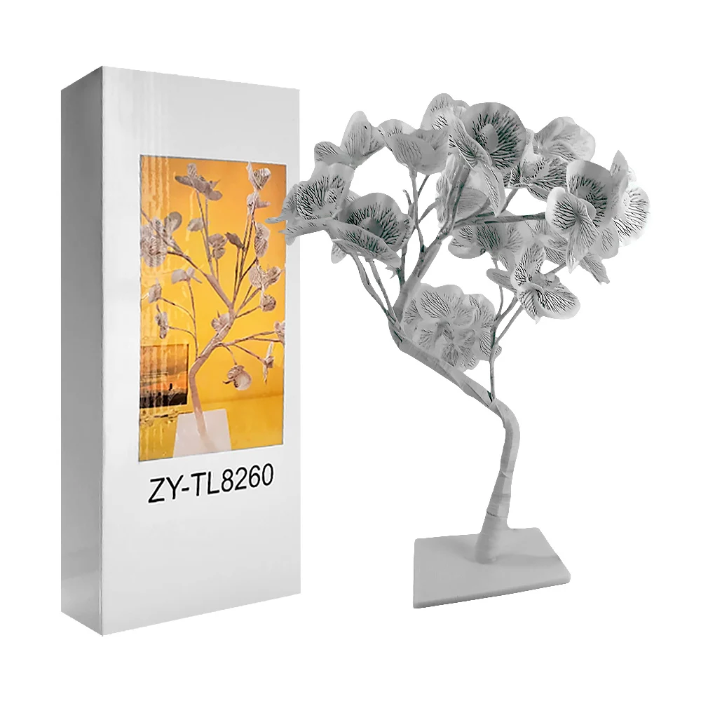 Lámpara decorativa usb en forma de árbol con flores, 45cm / zy-tl8260
