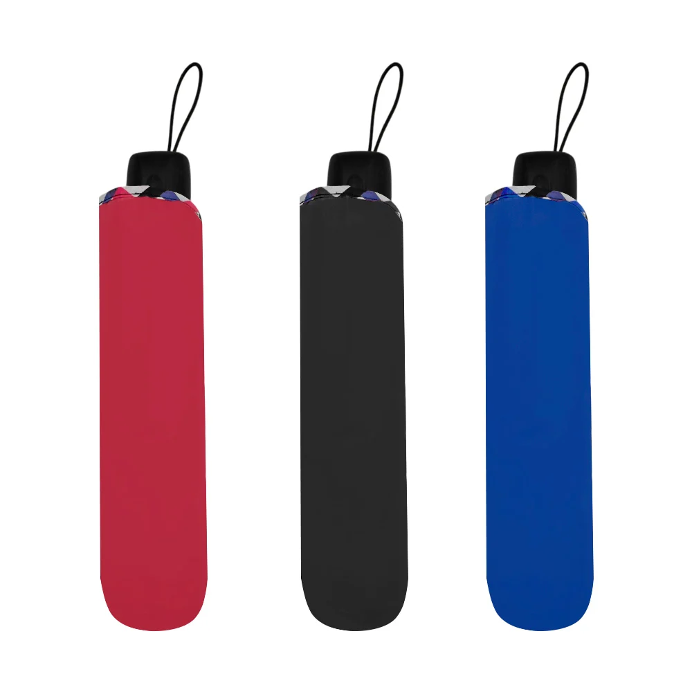 1pza Sombrilla / paraguas plegable, liso, con asa agarradera y mango ergonómico, variedad de colores / zenyu / umb20248