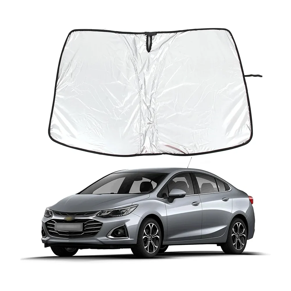 Cubre parabrisas pequeño parasol plegable liso para automóvil, flexible, variedad de usos / zyb-576s