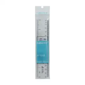 1pza Regla transparente de plástico cokai 15cm / a-1315
