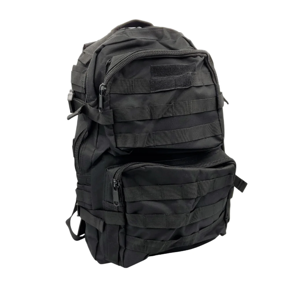 Mochila táctica militar de 3 compartimentos con diseño de líneas, velcro, broches ajustables y bolsillos, variedad de diseños y colores / a15