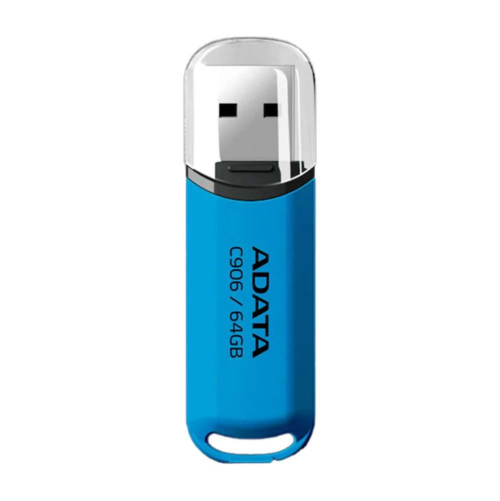 Memoria flash adata ac906 de 64gb con usb 2.0 en color azul / ac906-64g-rwb