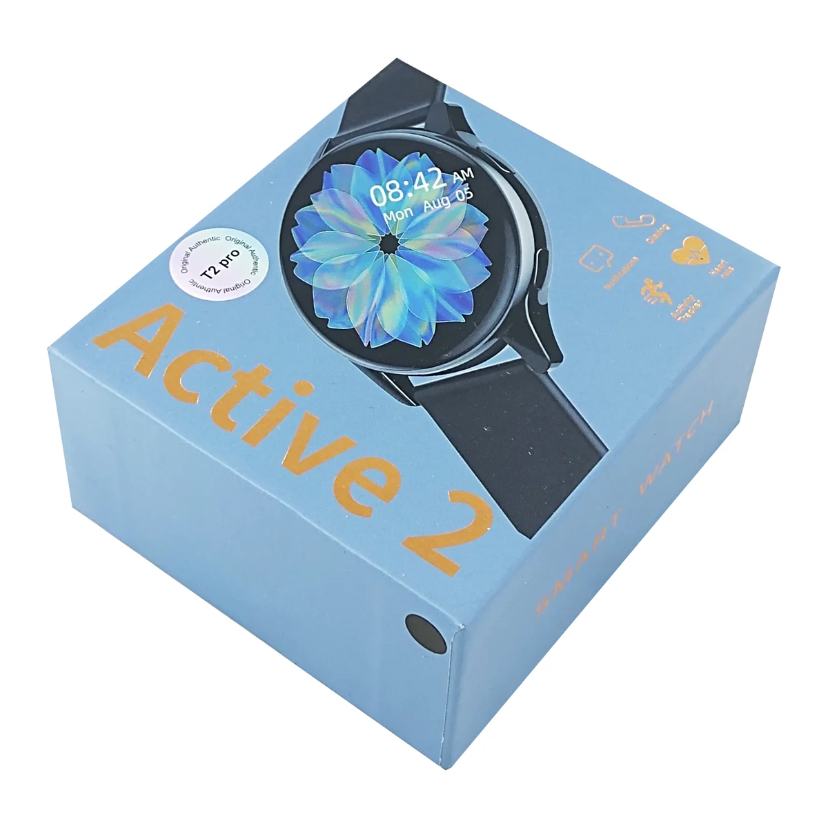 Reloj / smartwatch circular t2 pro con carga magnética y correa intercambiable / active 2 / t2 pro