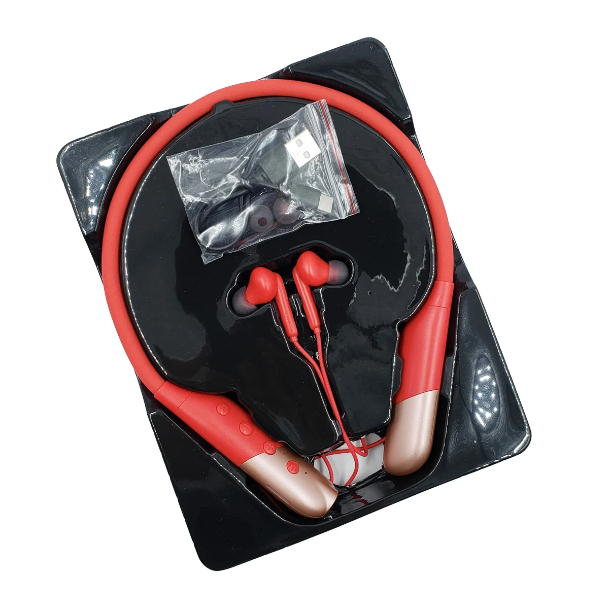 Audífonos inalámbricos bluetooth tipo collar manos libres con puerto tf, variedad de colores / neck band / akzr11