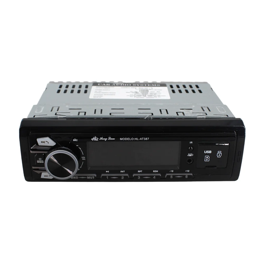 Autoestéreo / estéreo con 2 puertos usb, tf, reloj, mp3 / hl-at387