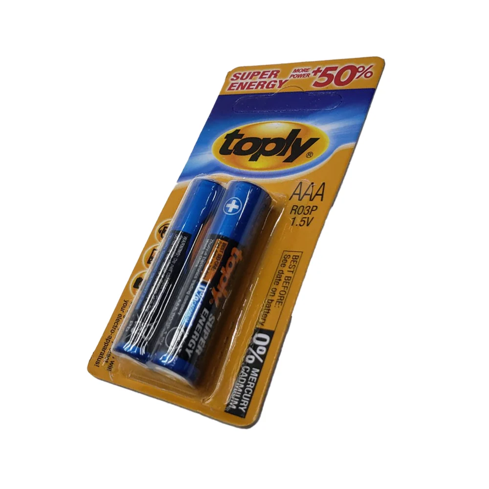 Blister con 2 pilas aaa top toply 1.5v / nskl-47810