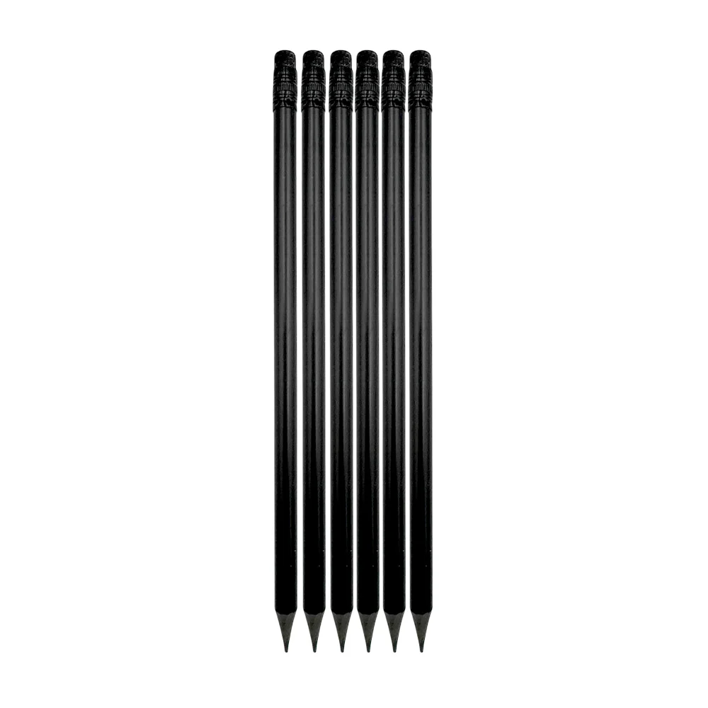 Paquete con 6 lápices negros especiales para dibujo / b0003
