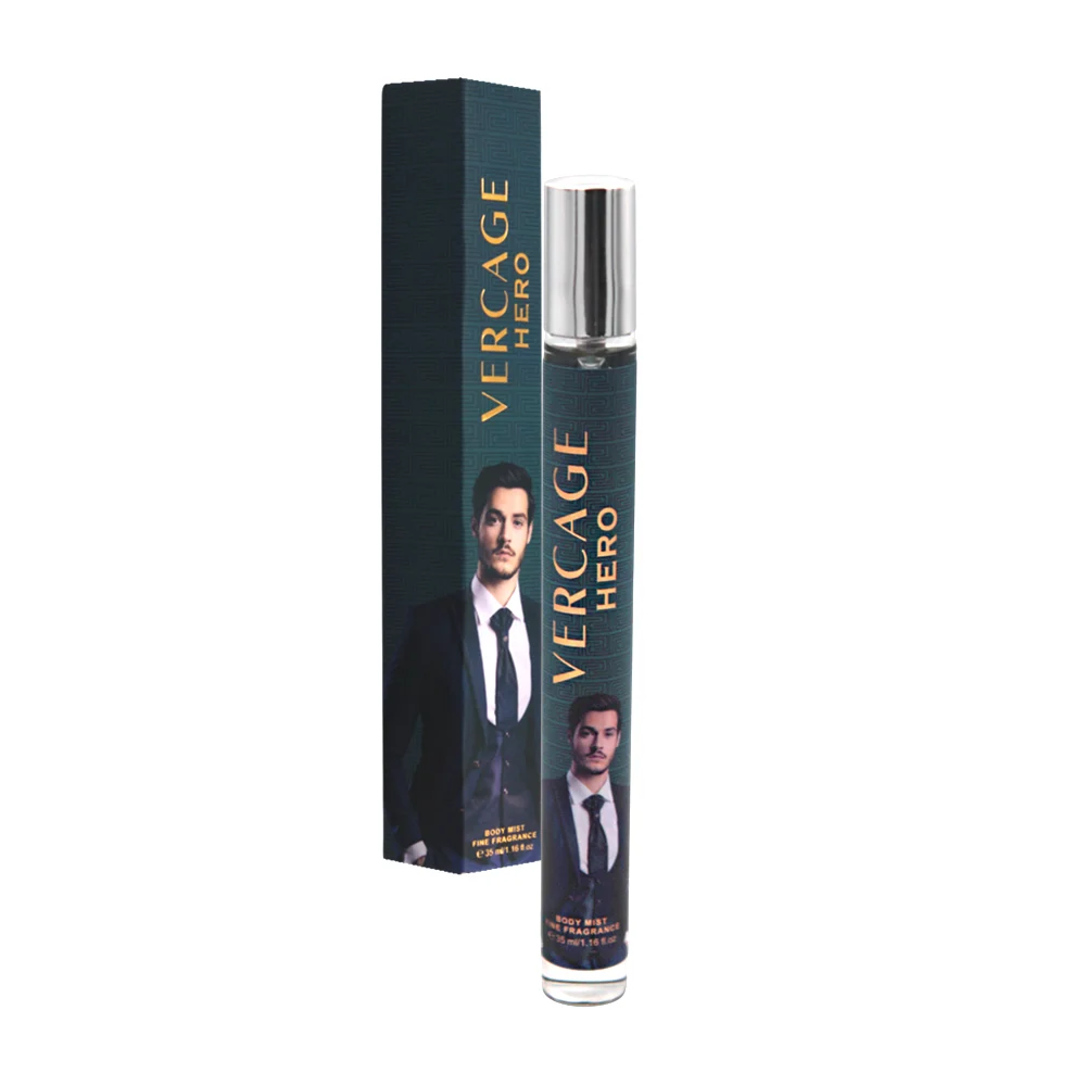 Perfume vercage hero en spray para bolsillo y fragancia para hombre, 35ml / b0045-bd-70