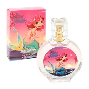 1pza Perfume redondo para dama, con estampado de sirena infantil, var…