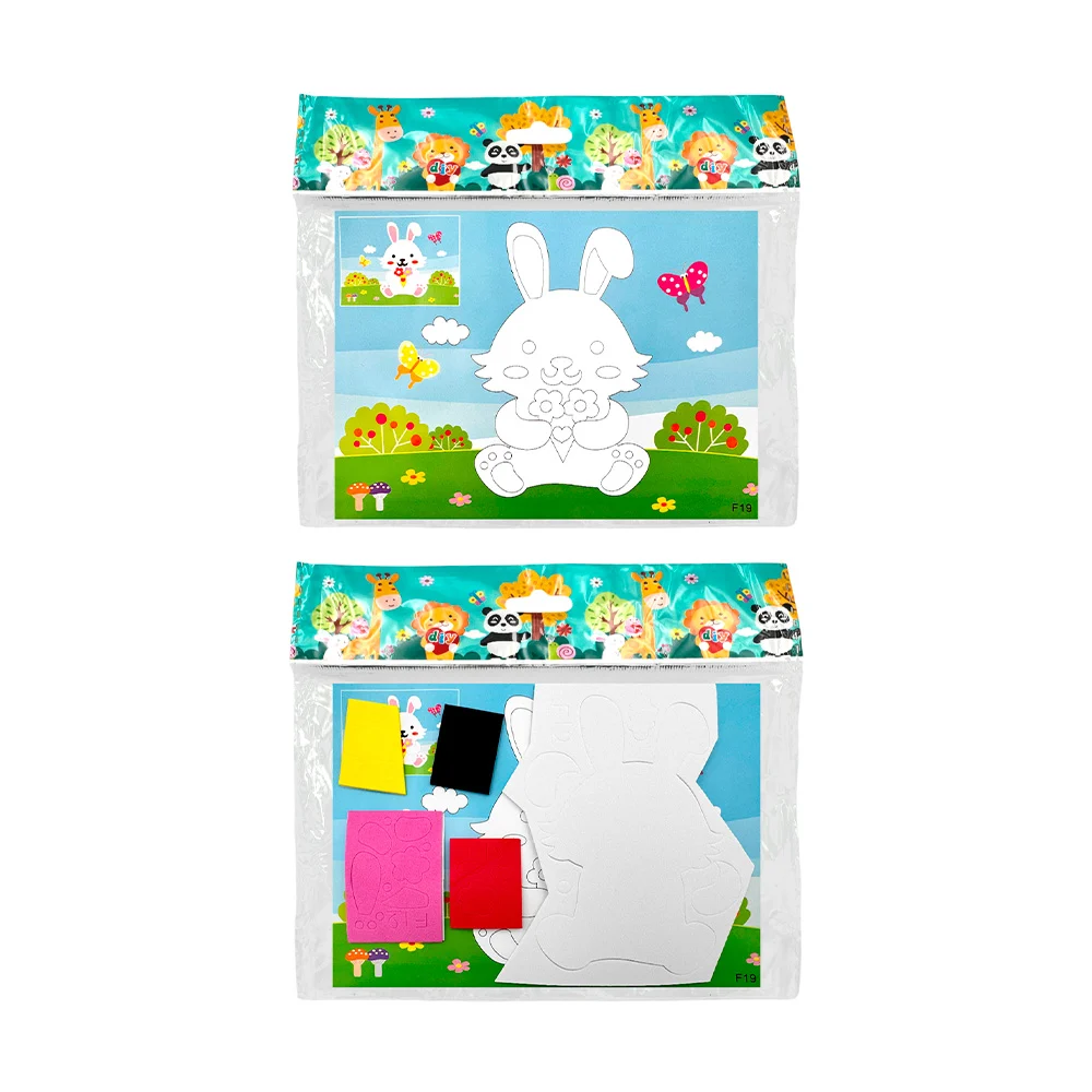 1za Figura infantil de foamy adhesivo, recortable y armable, variedad de formas / 17x12.5cm  / f20