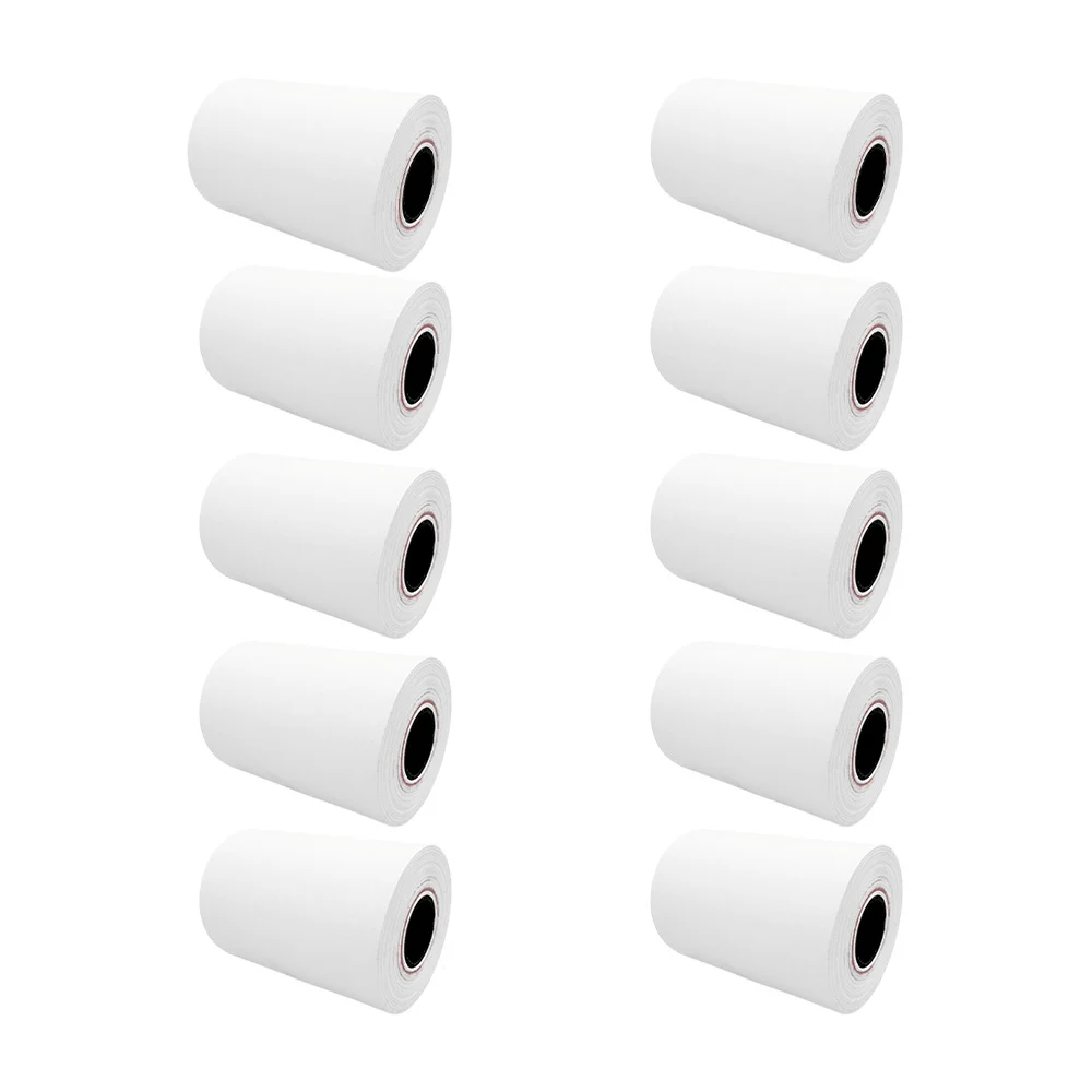 Paquete de 10 rollos térmicos para impresora pequeña, variedad de usos / 57mmx40mm / b7204