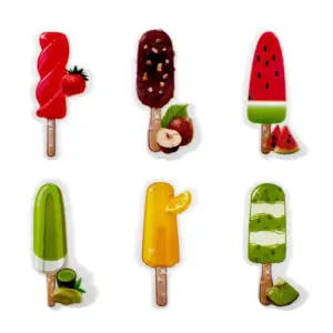 1pza Borrador / goma con diseño de paleta congelada de fruta, 5cm, va…