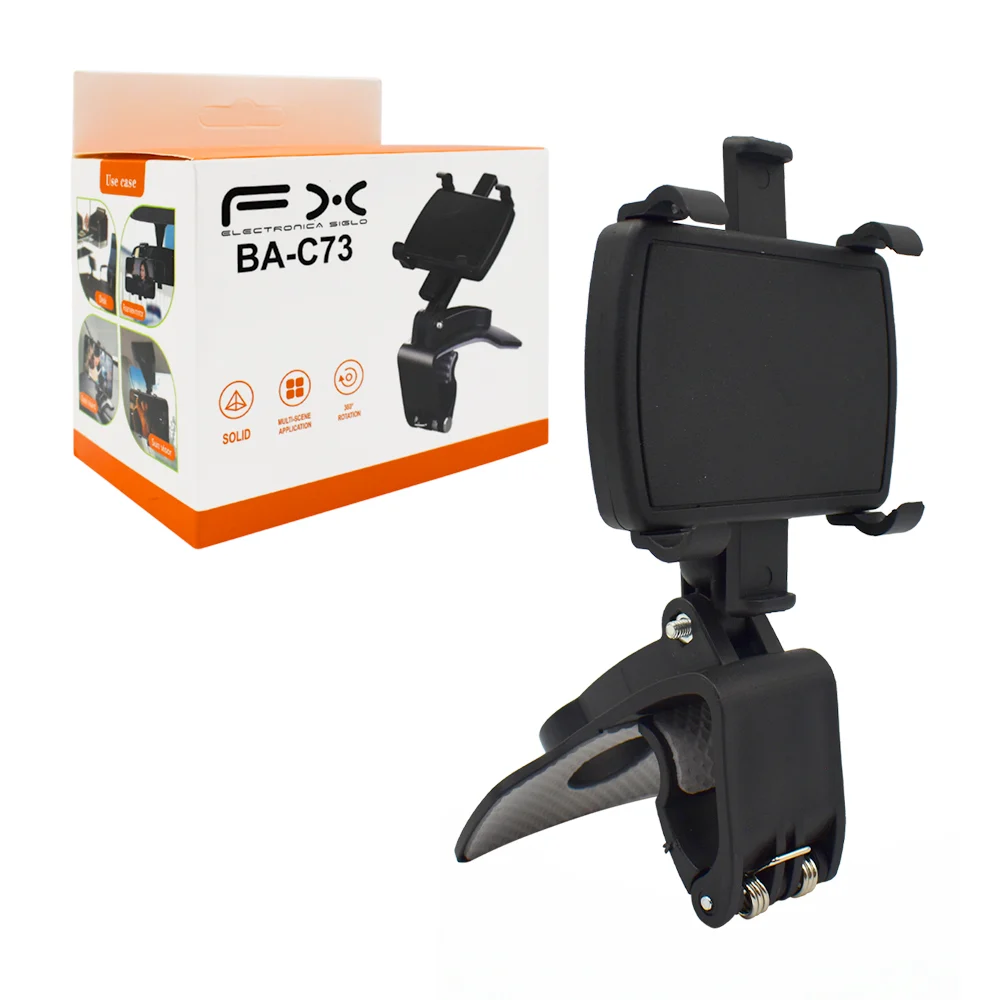 Soporte ajustable de teléfono celular con gancho para carro automóvil / ba-c73