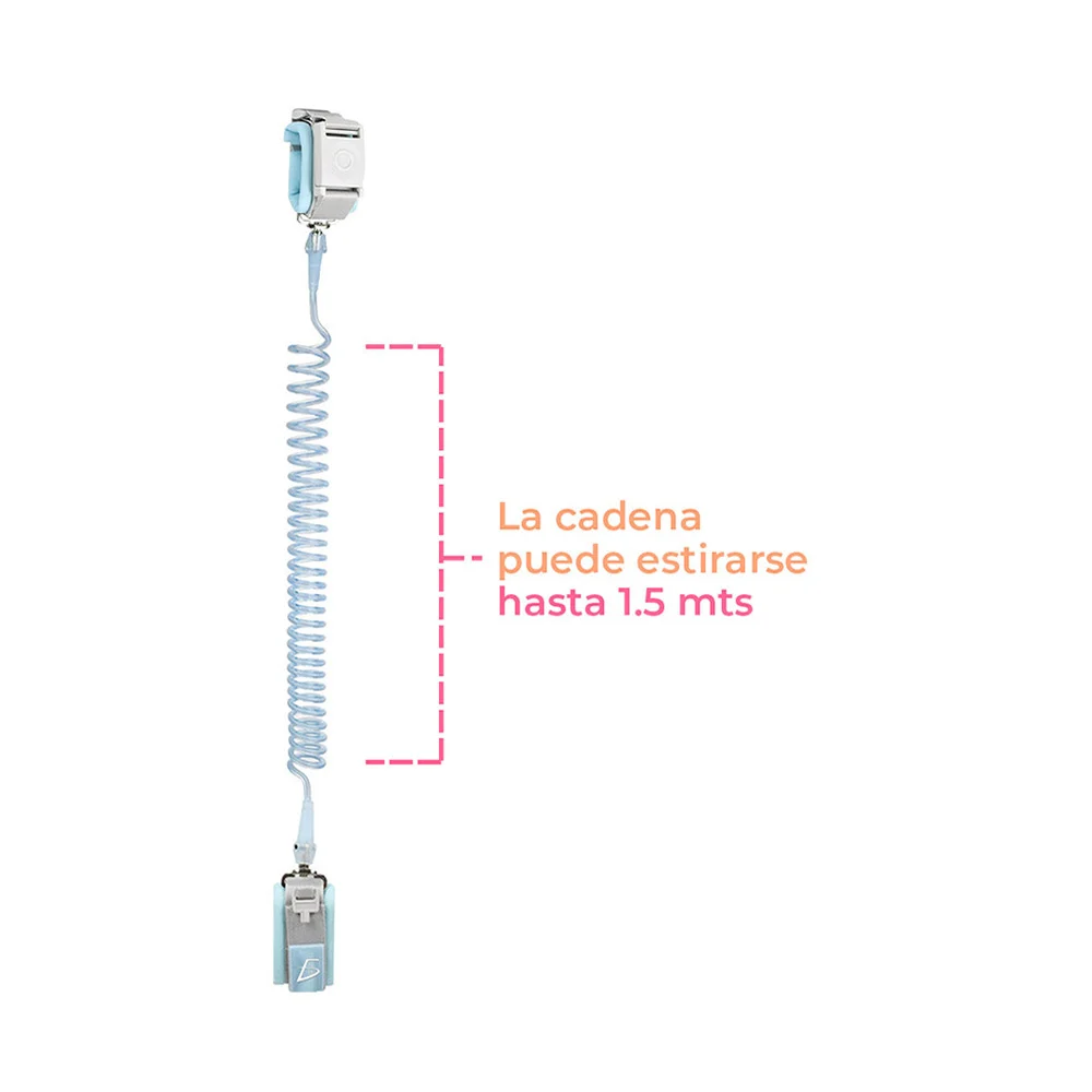 Arnés de seguridad para niños con broche de llave y resorte estirable hasta 1.5m, variedad de colores