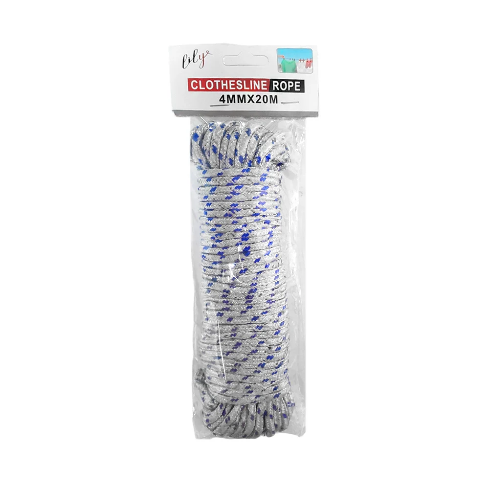 1pza Soga / lazo para tender ropa, 4mmx20m, variedad de colores / clothesline rope / ro-ba0420