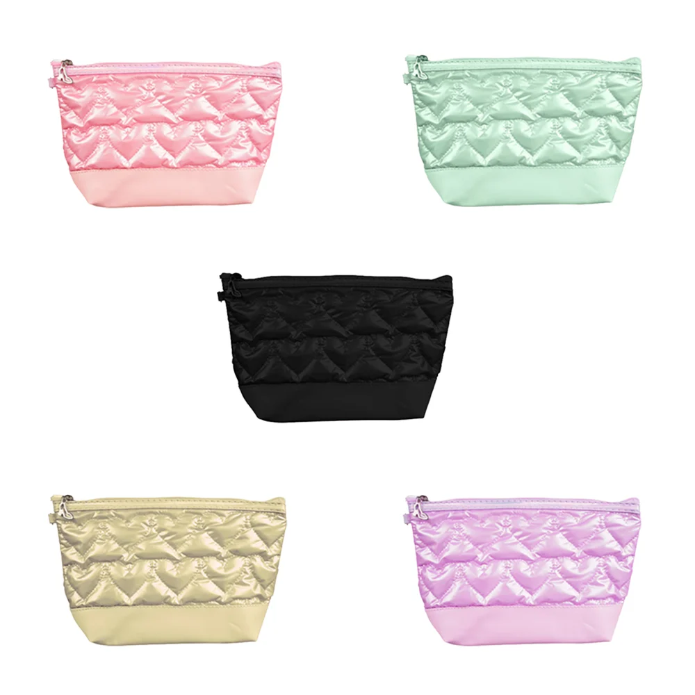 Bolsa cosmetiquera buytiti con bordado de corazones, un compartimiento, cierre en forma de tacón, variedad de colores / bb-hz1022