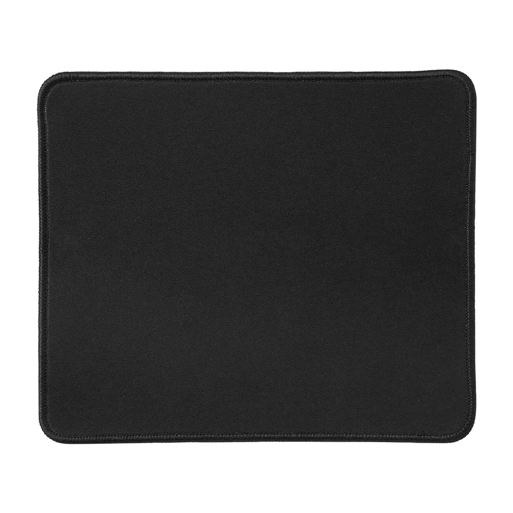 Tapete mouse pad rectangular color negro liso, 25x21cm / bbg-60593 / 60593 / l-16 / gaming mousepad / silk-gliding / speed stitch