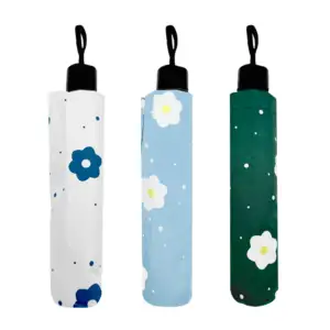 Paraguas / sombrilla de bolsillo con filtro solar y estampado de flor…