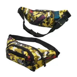 Cangurera / riñonera ajustable de 4 compartimientos y estampado de ca…