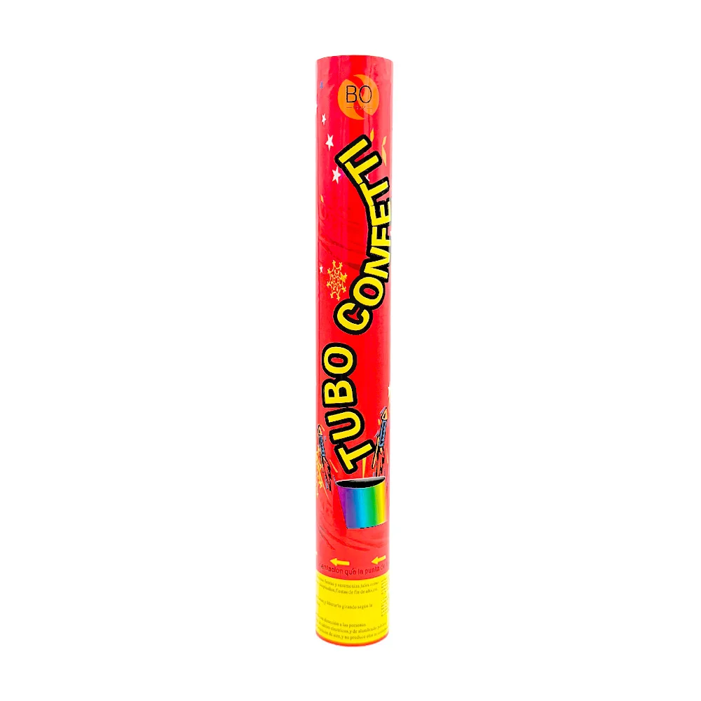 Bazuca / cañón lanza confeti para fiesta 38cm / bo-416 / tubo confetti / bo feliz