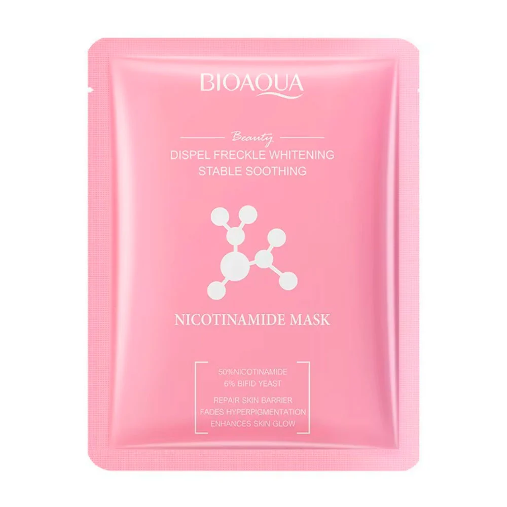1pza mascarilla bioaqua con nicotinamida ideal para el blanqueamiento de la piel / nicotinamide mask / bqy08145 / bqy08114