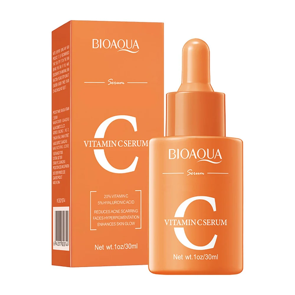 Serum bioaqua con vitamina c y ácido hialurónico, antioxidante y recupera el color natural de la piel, 30ml / vitamin c serum / bqy37367 / bqy37367g