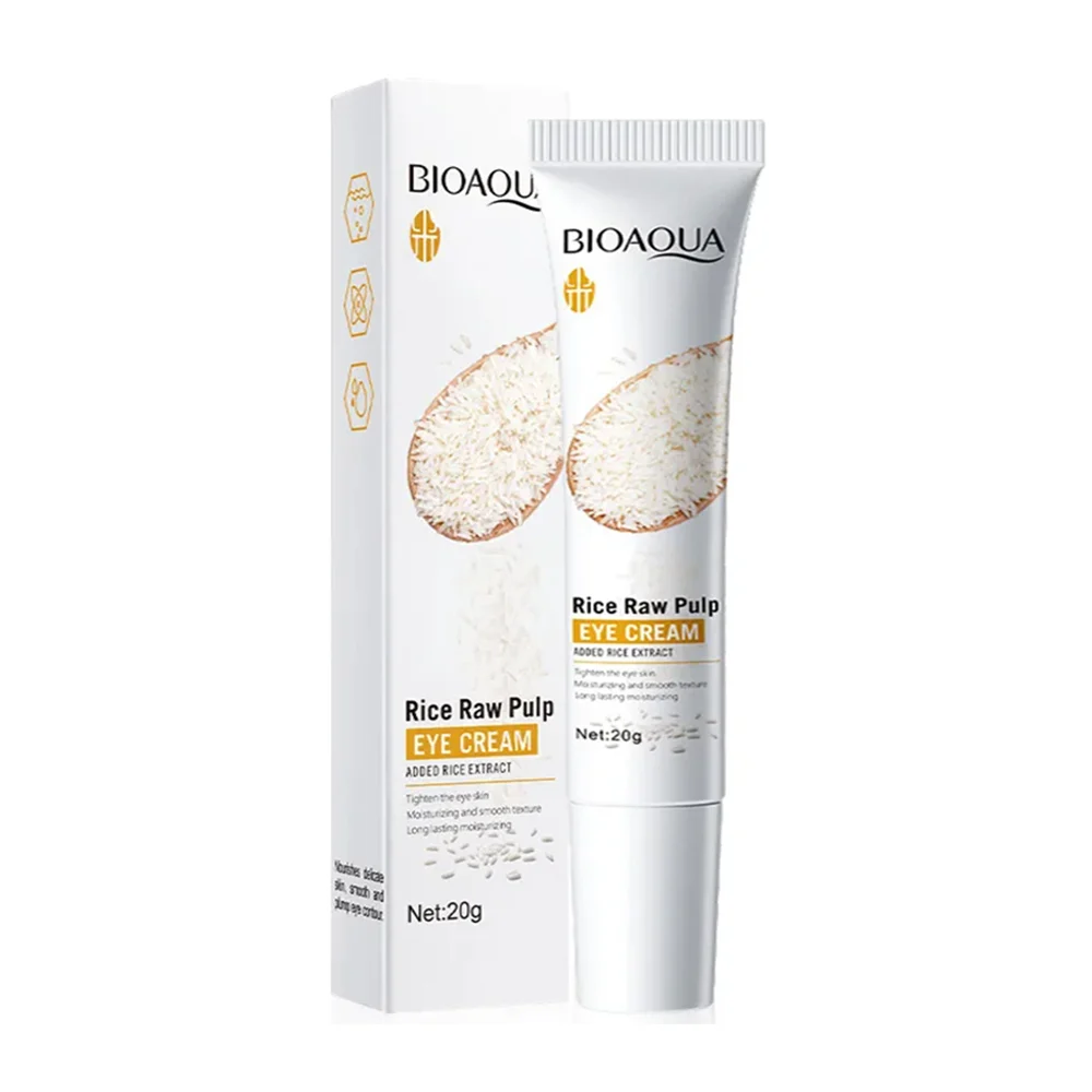 Crema antiojeras con extracto de pulpa de arroz para disminuir la hinchazón y el color de la ojera, 20g / rice raw pulp / bqy37398