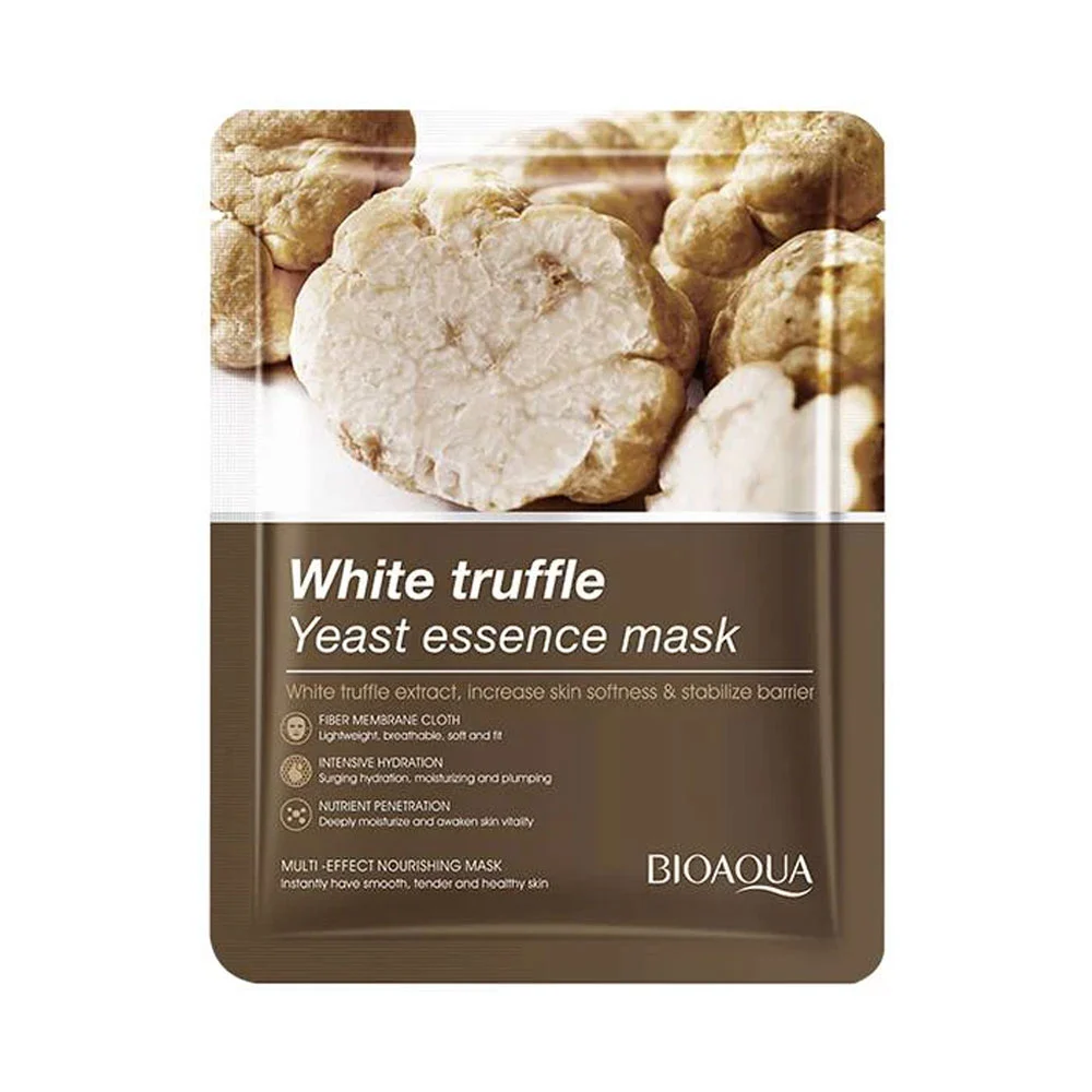 Mascarilla facial hidratante bioaqua con extracto de levadura y trufa blanca, 25g / bqy92454