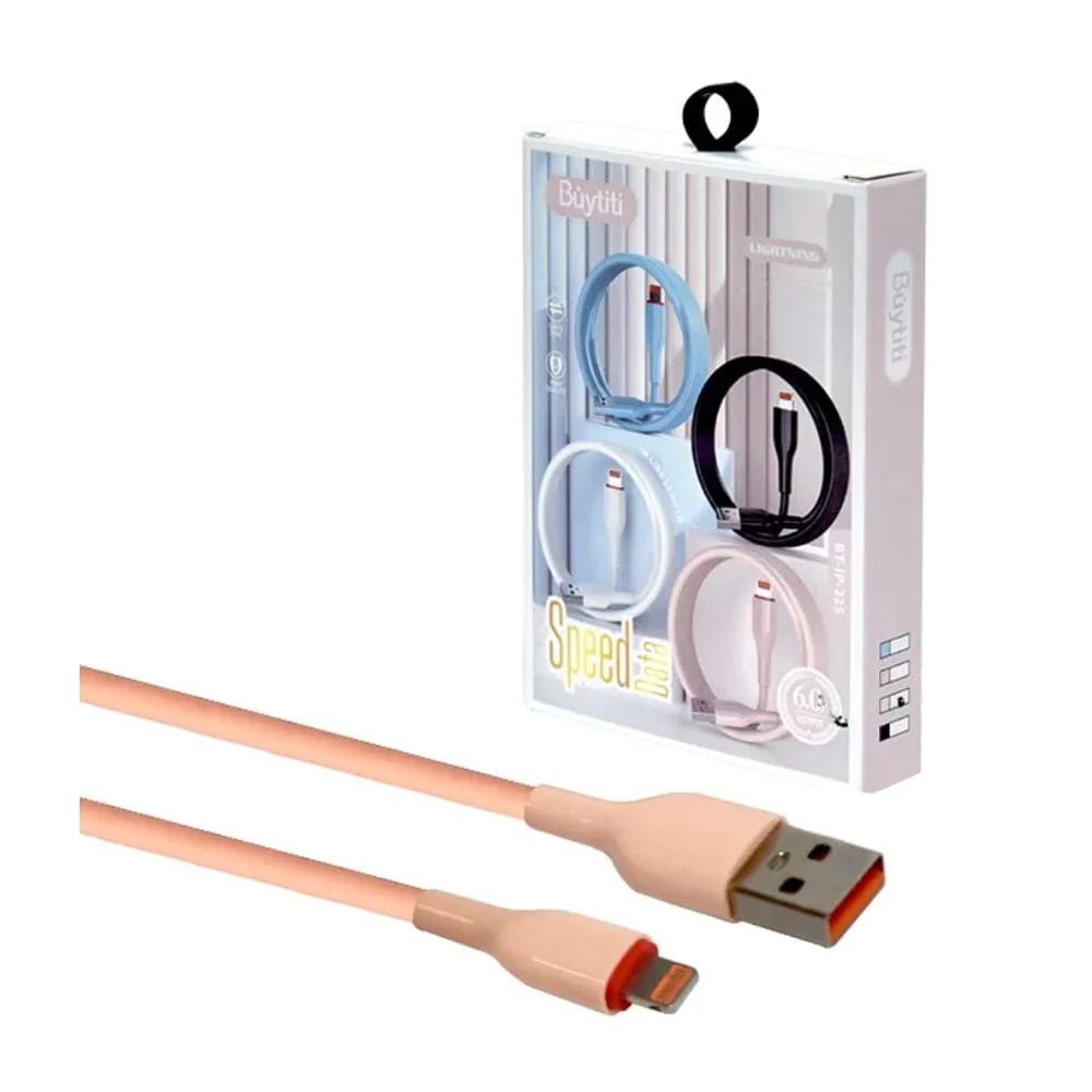 Cable con entrada lightning de 1m para carga y transferencia de datos, variedad de colores / speed data / bt-ip-225