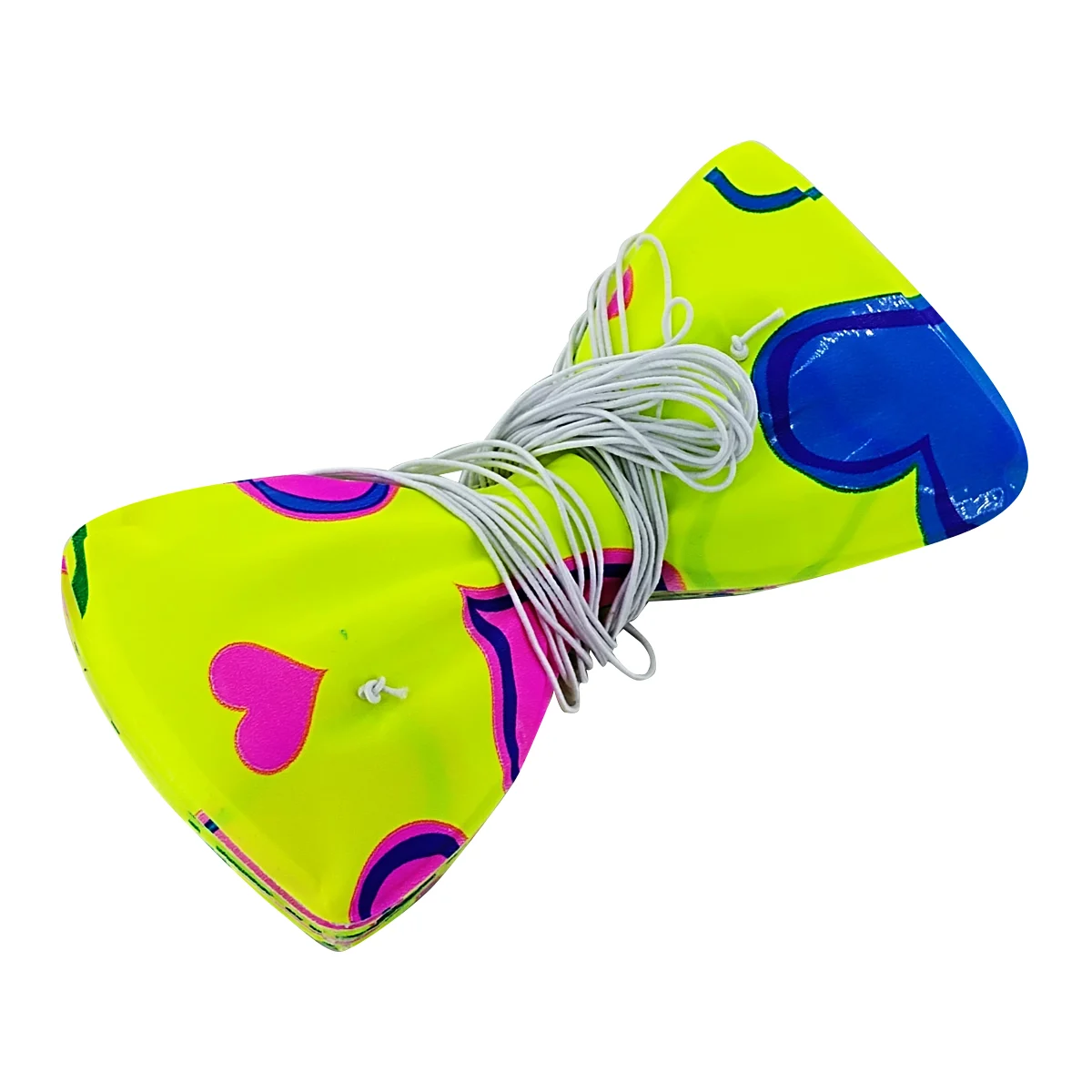 Paquete con 12 moños pequeños neón para fiesta, variedad de diseños / ld04