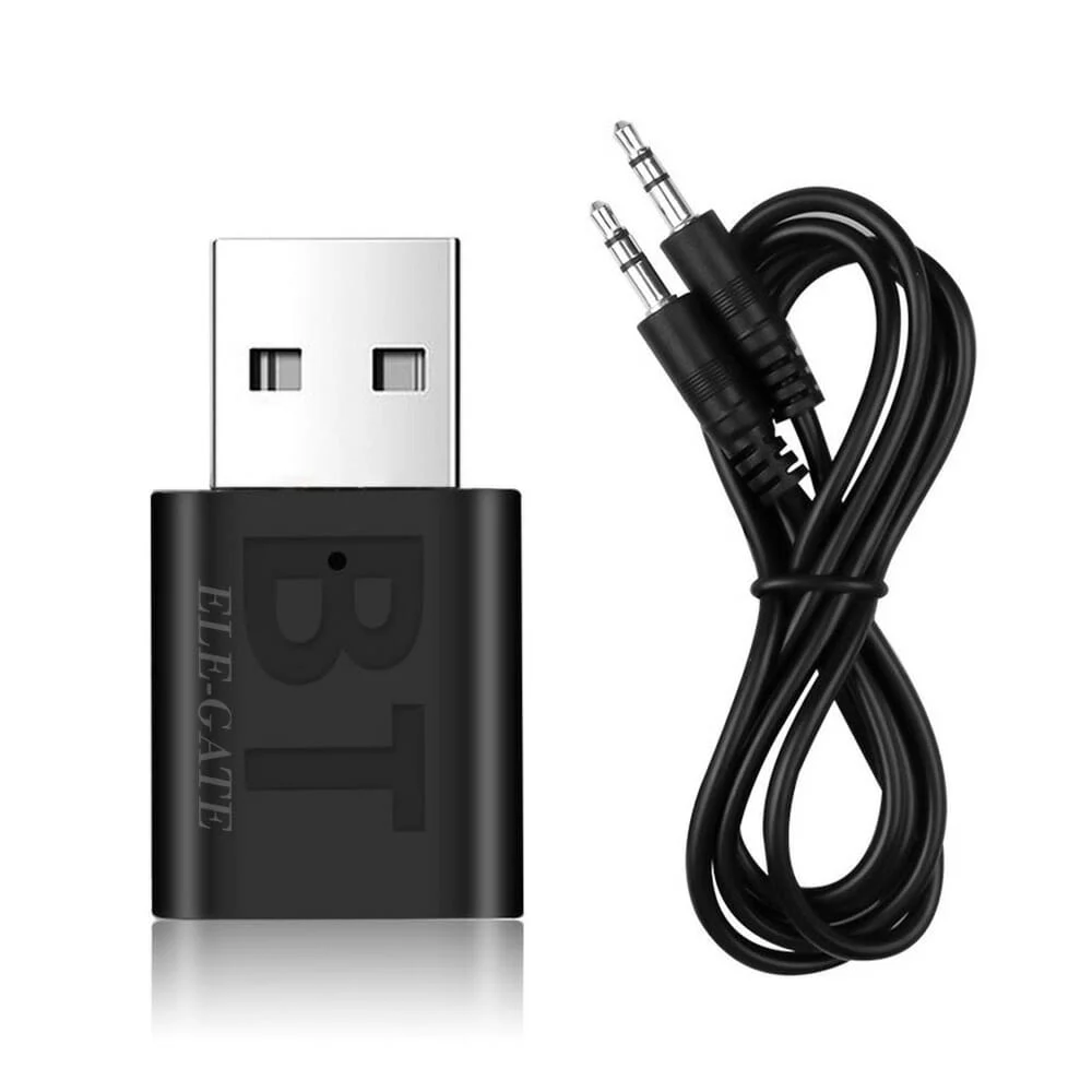 Transmisor receptor usb bluetooth ele-gate con entrada auxiliar 3.5mm / bt.08