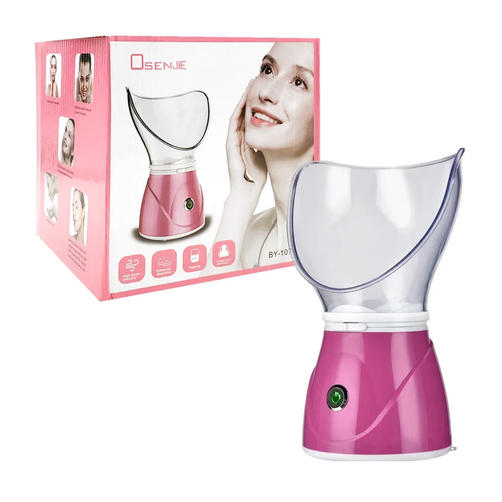 Vaporizador facial tipo sauna con máscara de silicón, capacidad de 60ml y taza medidora, 130w, 220v / variedad de colores / by-1078-a / 380780 / osenjie