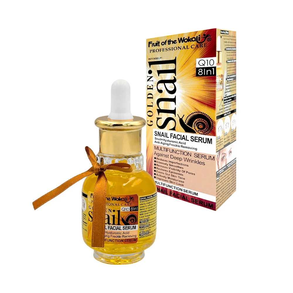 1pza Suero facial con saliva de caracol para el tratamiento y cuidado de la piel, variedad de funciones / golden snail / kl013