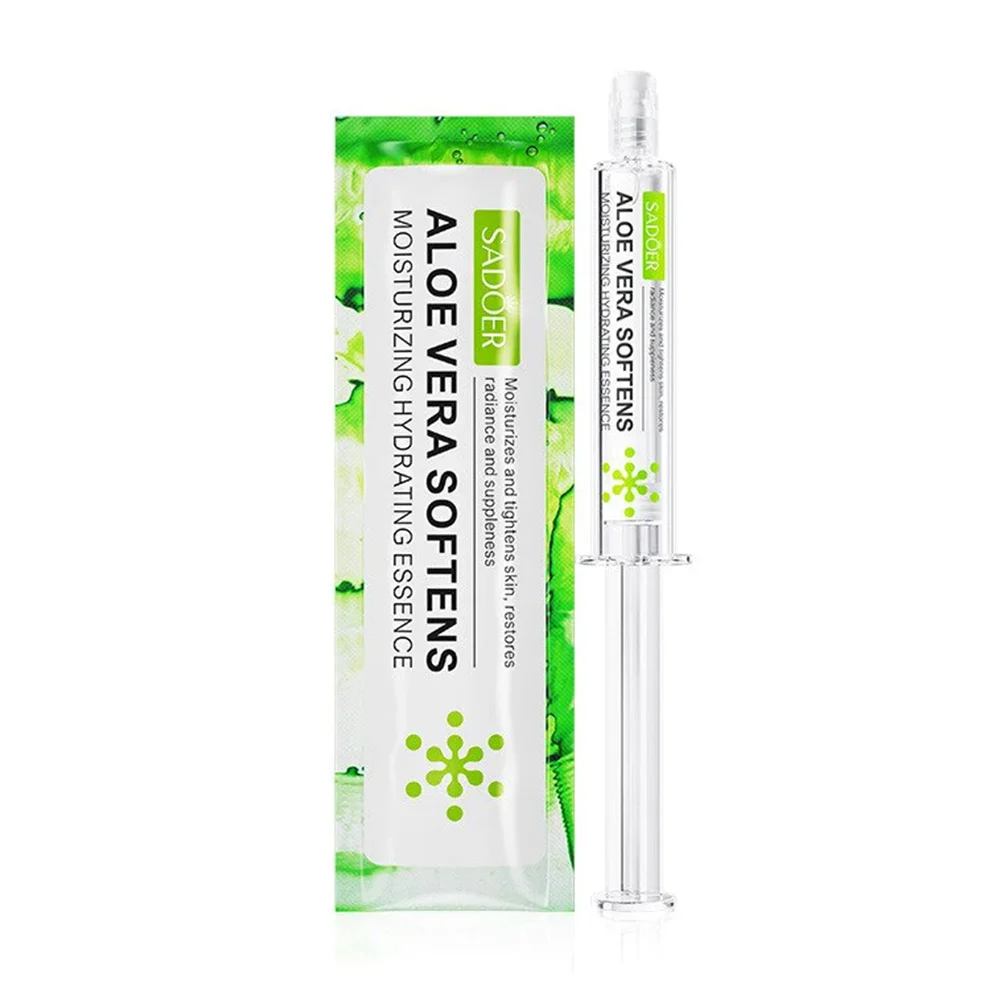 Jeringa sadoer con suero hidratante con extracto de rosas para suavizar la piel, 10g / aloe vera softens / sd56525