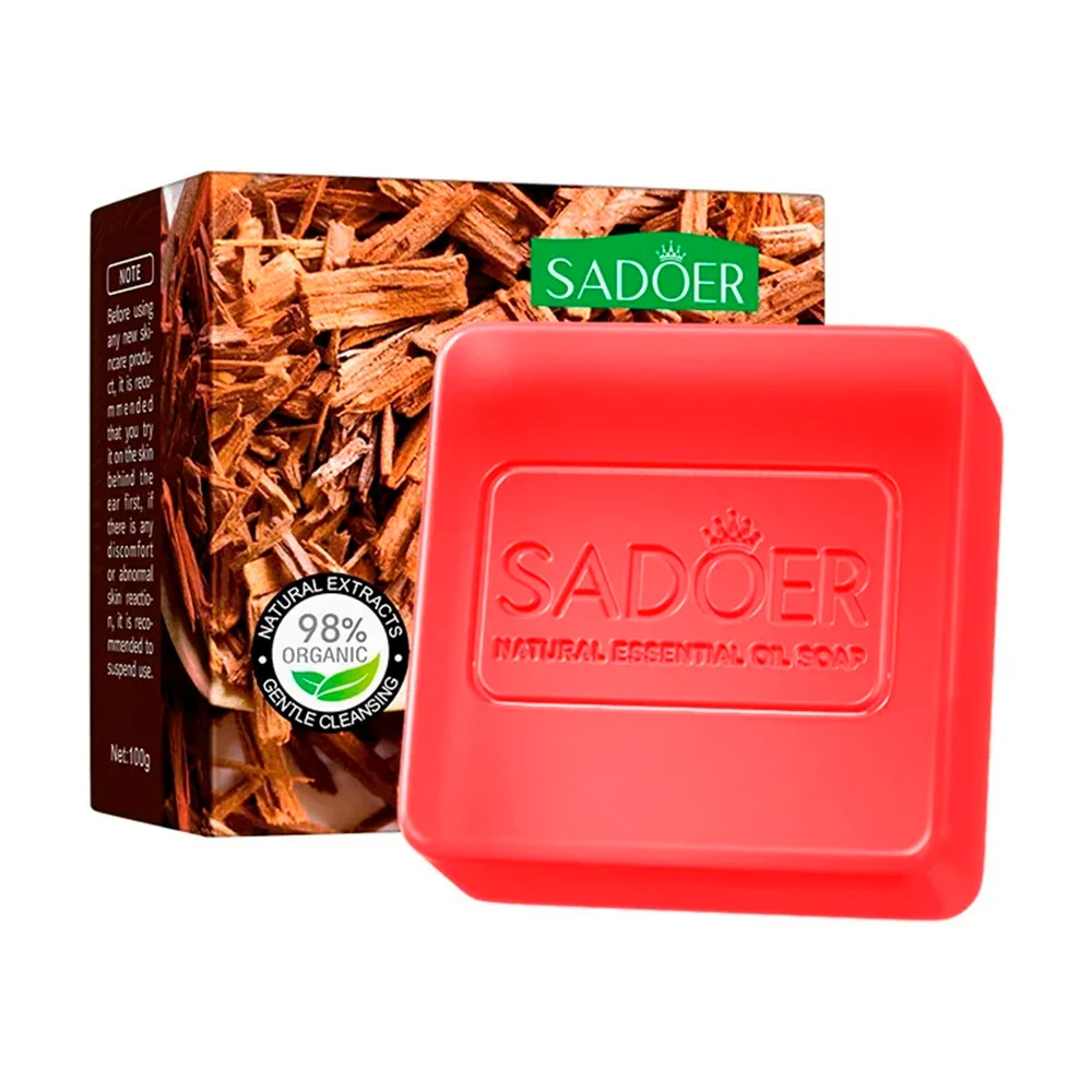 1pza Jabón dérmico en forma cuadrada, con fragancia y sensación suave, variedad de funciones / sadoer / natural plant oils