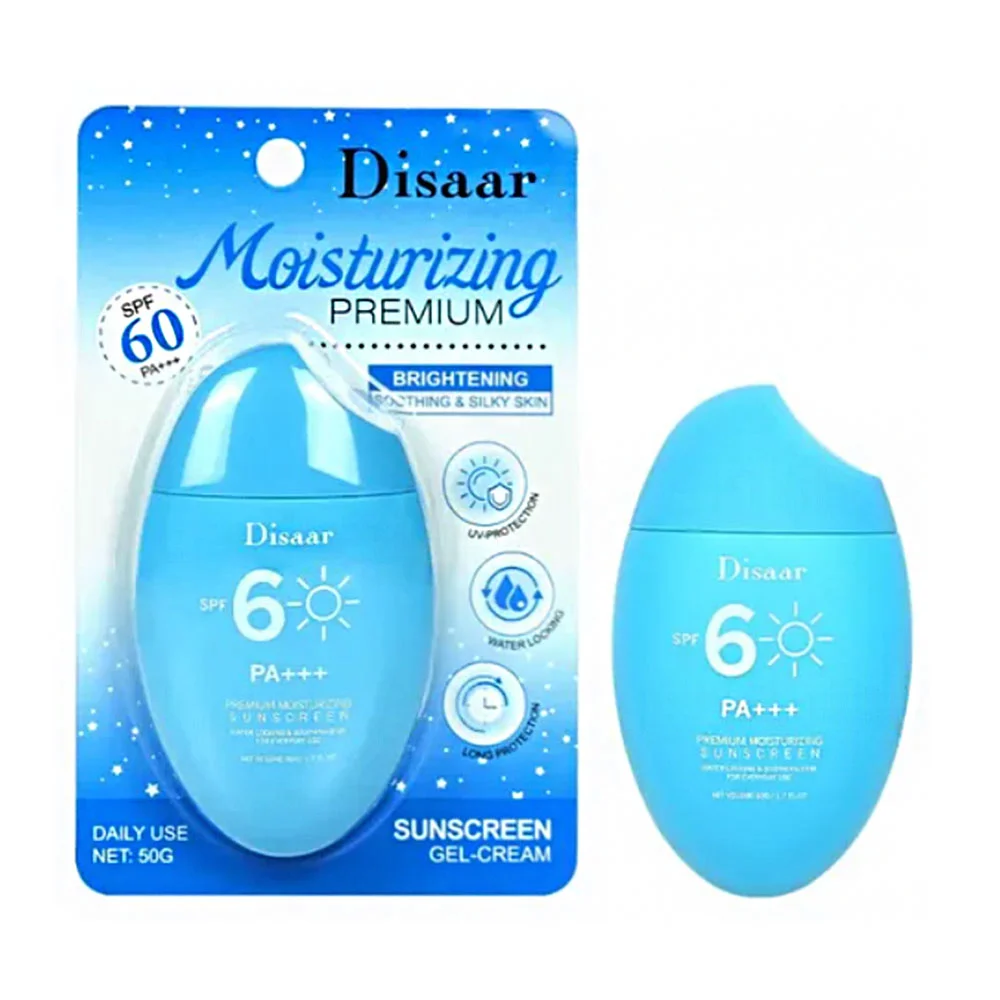 1pza Crema protector solar spf60 con envase ovalado, variedad de usos / disaar / sunscreen / ds5636