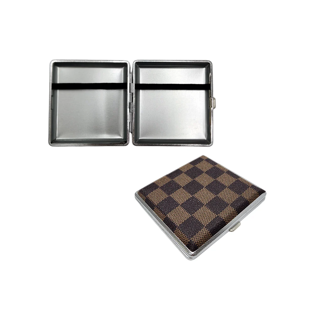Estuche cigarrera con resortes y diseño estampado, variedad de modelos / bx-028
